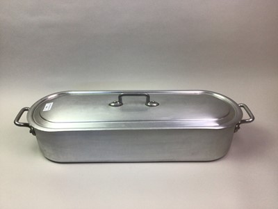 Lot 339 - FRENCH ALUMINIUM FISH KETTLE