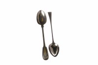 Lot 118 - TWO 19TH CENTURY SILVER BASTING SPOONS one of...