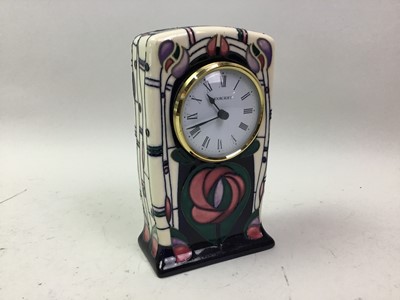 Lot 351 - MOORCROFT MANTEL CLOCK