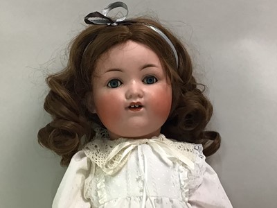 Lot 1005 - ARMAND MARSEILLE, TWO BISQUE HEAD SOCKET BABY DOLLS