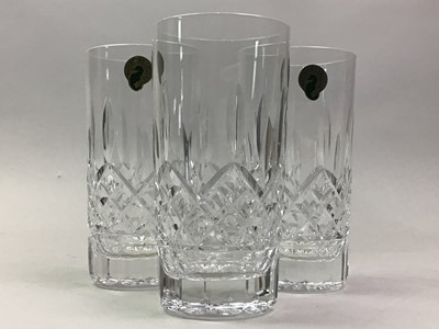 Lot 360 - SET OF FOUR WATERFORD CRYSTAL TUMBLERS