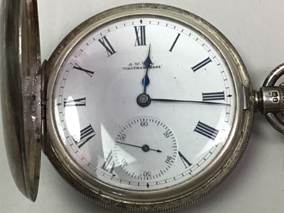 Lot 405 - LATE VICTORIAN SILVER POCKET WATCH