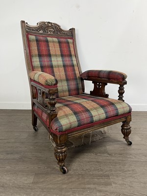 Lot 415 - LATE 19TH CENTURY ARMCHAIR