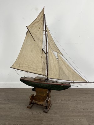 Lot 417 - SCRATCH BUILT MODEL OF A YACHT