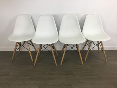 Lot 420 - FOUR RETRO EIFFEL PLASTIC CHAIRS