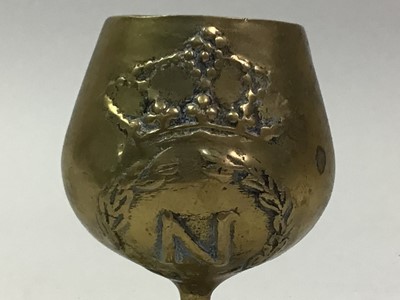 Lot 486 - GROUP OF BRASS WARE