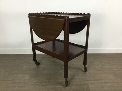 Lot 473 - REPRODUCTION MAHOGANY TROLLEY