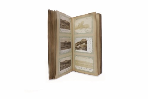 Lot 803 - EARLY 20TH CENTURY POSTCARD ALBUM with...