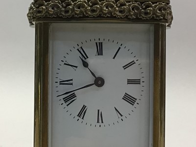 Lot 514 - FRENCH BRASS CARRIAGE CLOCK