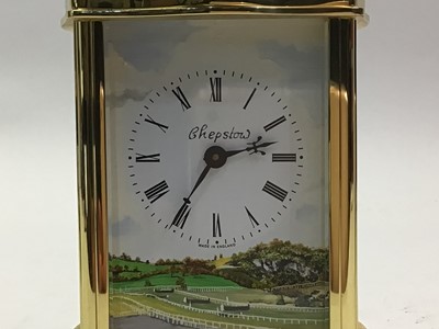 Lot 515 - TWO FRENCH BRASS CARRIAGE CLOCKS