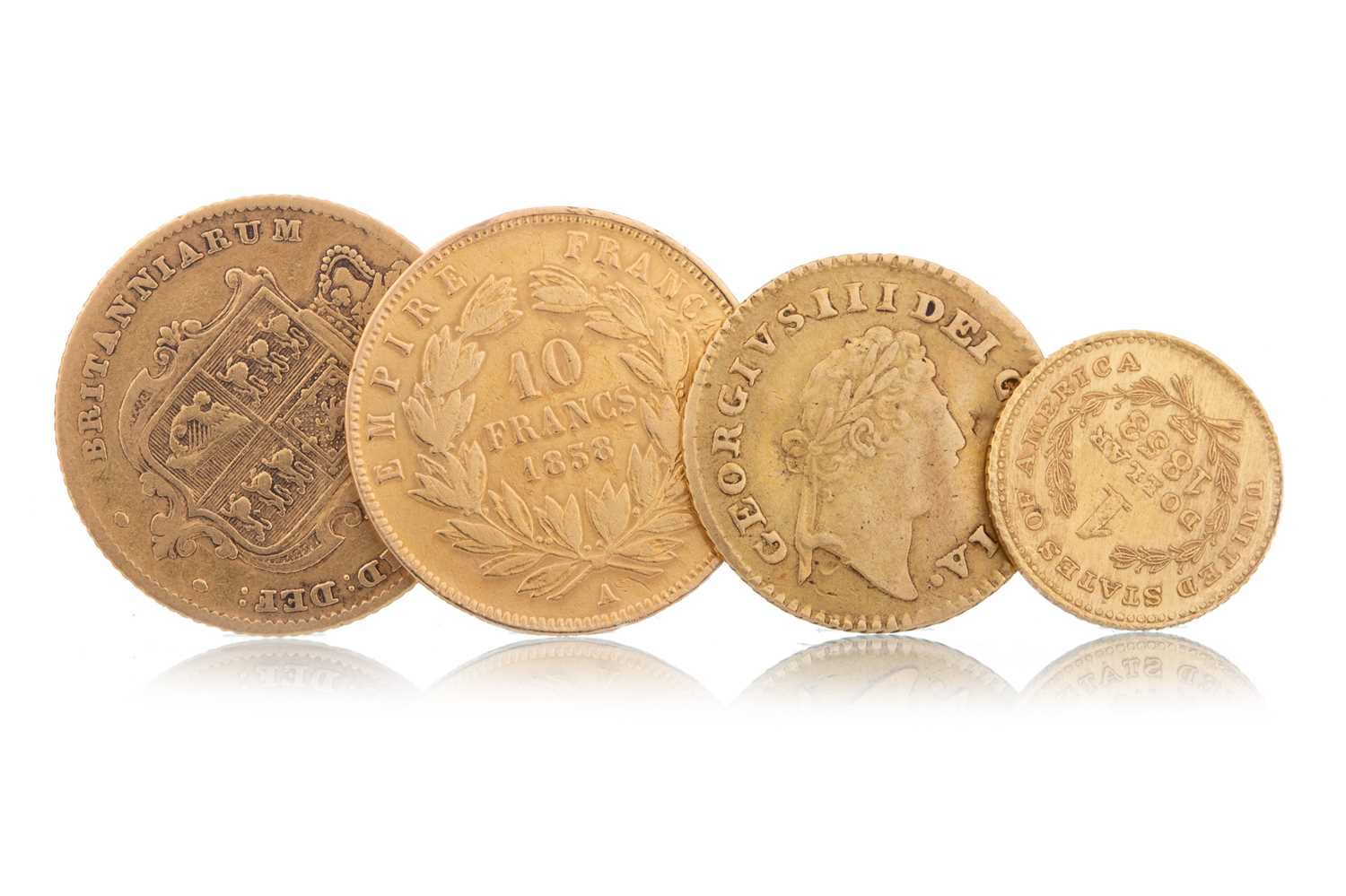 Lot 102 - FOUR GOLD COINS