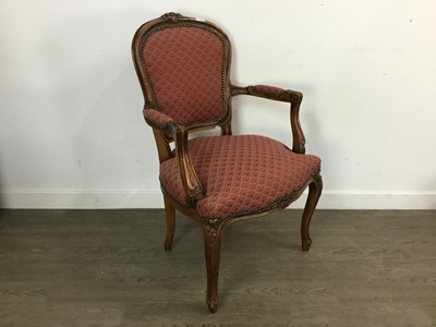 Lot 543 - FRENCH STYLE ARMCHAIR