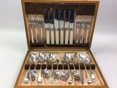 Lot 620 - CANTEEN OF PLATED CUTLERY