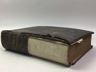 Lot 682 - TWO VICTORIAN BIBLES