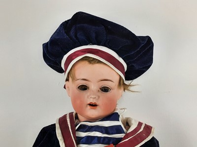 Lot 1045 - HEUBACH KOPPELSDORF, BISQUE HEAD SOCKET DOLL