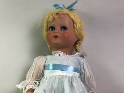 Lot 1048 - SHIRLEY TEMPLE, MOULDED/COMPOSITE DOLL