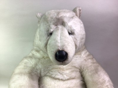 Lot 1051 - JOCKLINE, LARGE MOHAIR POLAR BEAR SOFT TOY