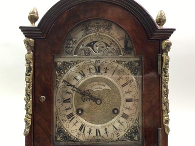 Lot 654 - EDWARDIAN INLAID MAHOGANY MANTEL CLOCK