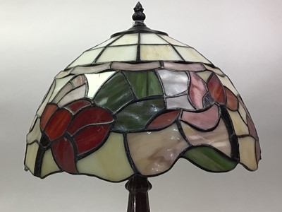 Lot 727 - TIFFANY STYLE TABLE LAMP