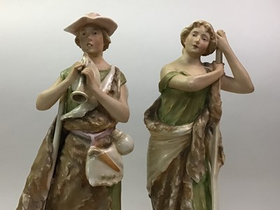 Lot 693 - TWO ROYAL DUX FIGURES