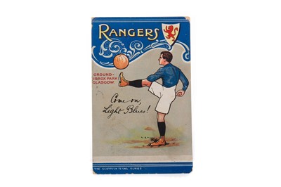 Lot 1541 - 'RANGERS COME ON, LIGHT BLUES!' POSTCARD