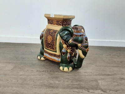 Lot 384 - ELEPHANT STOOL