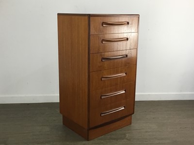 Lot 388 - G-PLAN TEAK CHEST OF DRAWERS