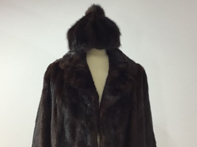 Lot 747 - TWO FUR JACKETS AND A FUR HAT