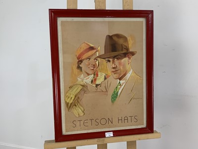 Lot 756 - STETSON HATS ADVERTISEMENT POSTER