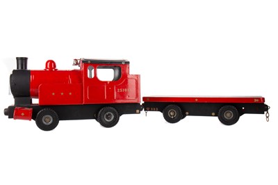 Lot 1061 - TRI-ANG, 'PUFF-PUFF'-TYPE TRAIN AND WAGON