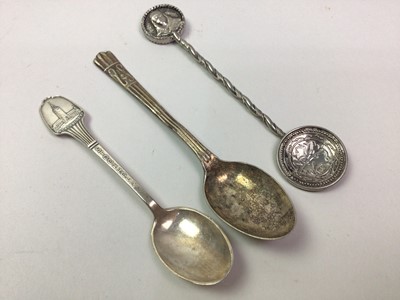 Lot 168 - COLLECTION OF SILVER AND PLATED SPOONS