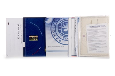 Lot 1553 - RANGERS F.C., COLLECTION OF ITEMS RELATING TO 2012