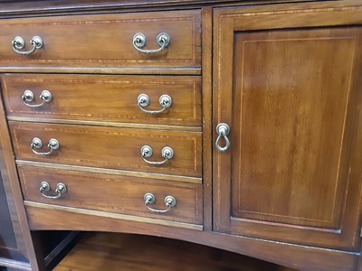 Lot 111 - EDWARDIAN MAHOGANY MUSIC CABINET