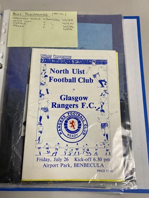Lot 1562 - RANGERS F.C., COLLECTION OF PROGRAMMES AND OTHER ITEMS