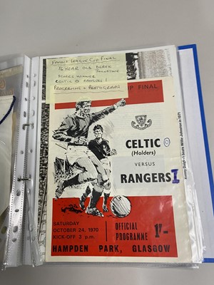 Lot 1562 - RANGERS F.C., COLLECTION OF PROGRAMMES AND OTHER ITEMS
