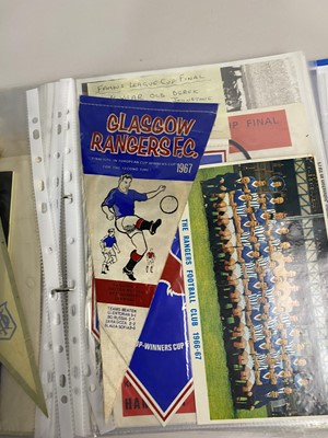 Lot 1562 - RANGERS F.C., COLLECTION OF PROGRAMMES AND OTHER ITEMS