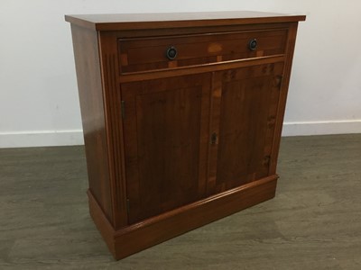 Lot 115 - YEW WOOD CABINET