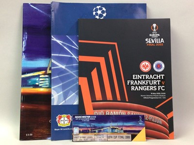 Lot 35 - RANGERS F.C., PROGRAMMES AND OTHER RELATED ITEMS