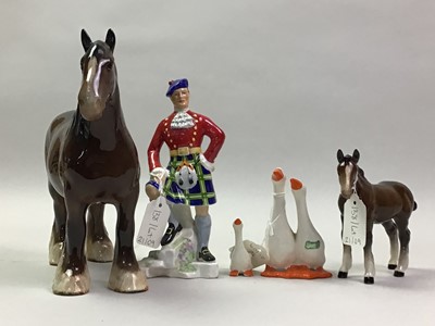 Lot 138 - GROUP OF BESWICK HORSES