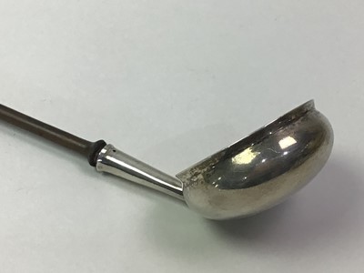 Lot 265 - GEORGIAN SILVER TODDY LADLE