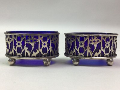 Lot 201 - PAIR OF SALT CELLARS