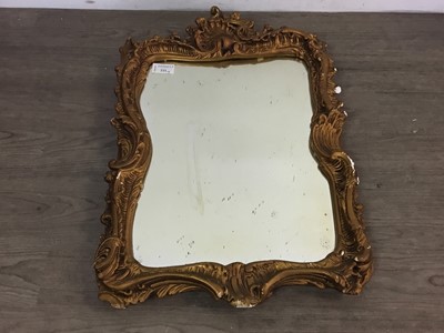 Lot 221 - GILT FRAMED WALL MIRROR