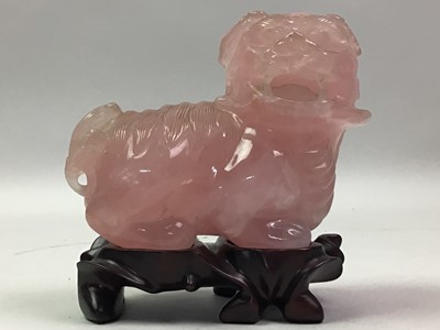 Lot 272 - CHINESE SOAPSTONE MODEL OF A FOE DOG