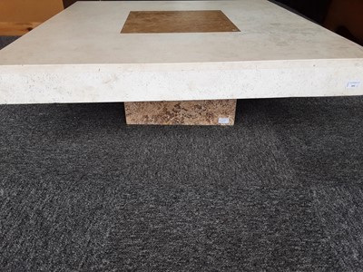 Lot 309 - CONTEMPORARY MARBLE COFFEE TABLE