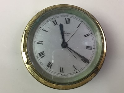 Lot 346 - REPRODUCTION BULKHEAD TIMEPIECE AND BAROMETER