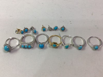 Lot 367 - COLLECTION OF SLEEPING BEAUTY TURQUOISE JEWELLERY