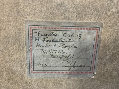 Lot 373 - * HERBERT ROYLE (BRITISH 1870 - 1958)