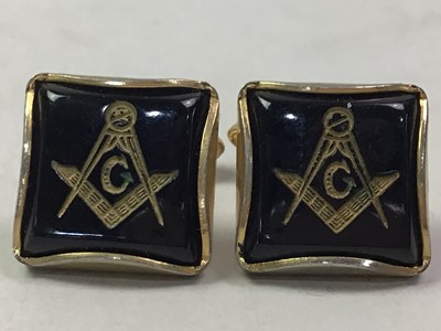 Lot 398 - PAIR OF MASONIC CUFFLINKS