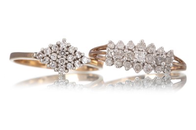 Lot 1174 - TWO DIAMOND RINGS