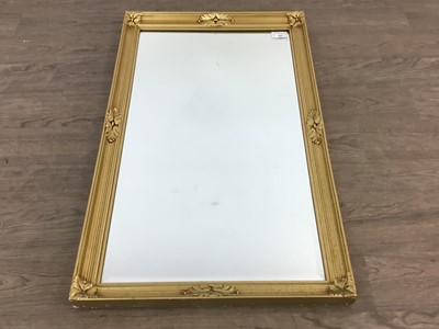 Lot 406 - GILT FRAMED WALL MIRROR